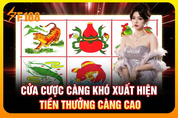 Cửa cược càng khó xuất hiện tiền thưởng càng cao Cửa cược càng khó xuất hiện tiền thưởng càng cao